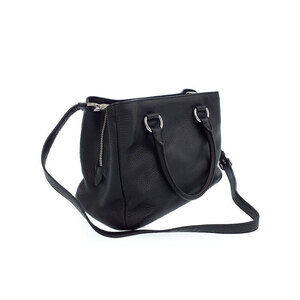 Prada leather black calfskin Daino Vitello Tote Leather pebbled Bag